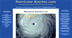 Desktop Screenshot of hurricanekatrina.com