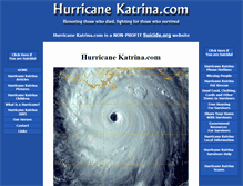 Tablet Screenshot of hurricanekatrina.com
